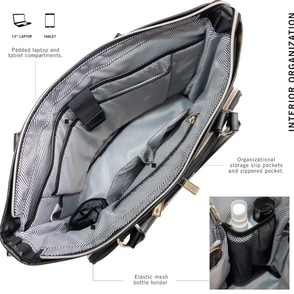 NWT Reaction Kenneth Cole Office Work Bag - Picture 5 of 8